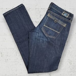 Qualue Supereure de Mavi Women's Jeans Size 31 Della Straight Leg Dark Wash